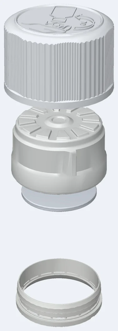 CRC 28 closure, exploded view